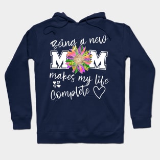 Being a new mom, expecting mother gift, Happy first Mothers Day Hoodie